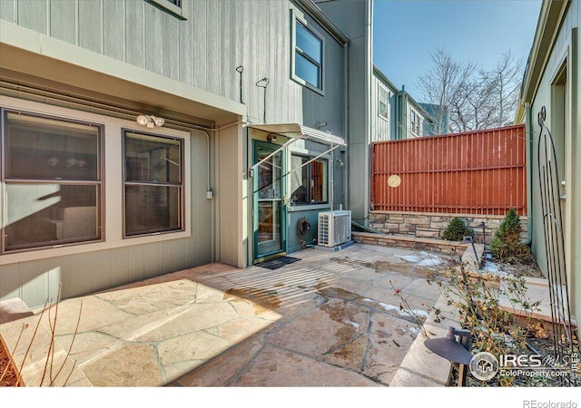 view of patio / terrace with ac unit