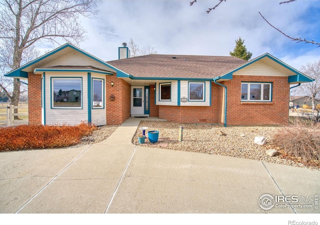 view of ranch-style home