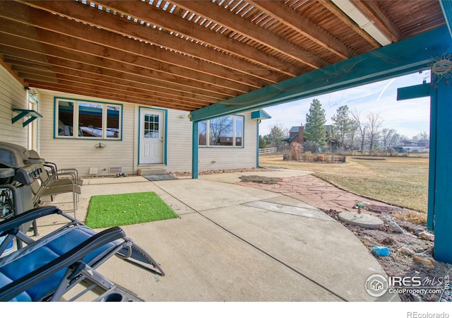 view of patio / terrace with grilling area