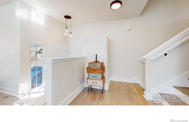 interior space featuring hardwood / wood-style floors