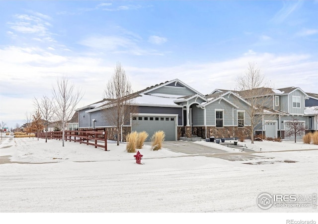 view of front of home featuring a garage