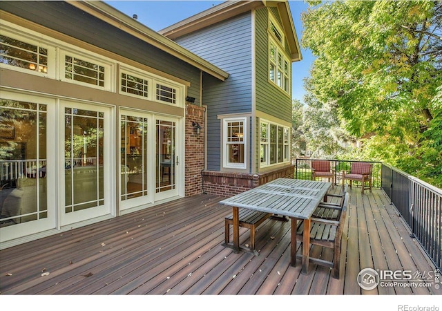 6345 Swallow Ln, Boulder, CO 80303 - deck featuring outdoor dining area