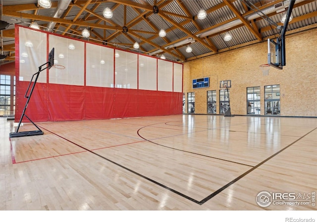 view of basketball court