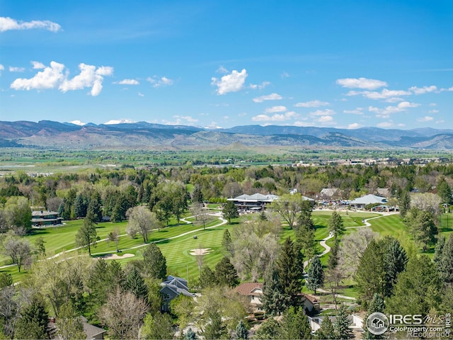 4667 Ashfield Dr, Boulder, CO 80301 - bird's eye view of mountains and a golf club
