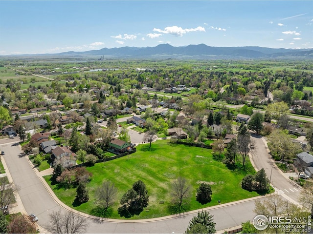 4667 Ashfield Dr, Boulder, CO 80301 - aerial perspective of suburban area featuring mountains