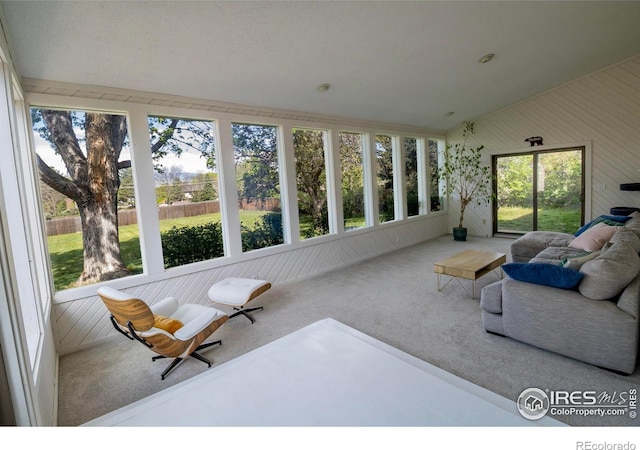 4667 Ashfield Dr, Boulder, CO 80301 - sunroom / solarium with carpet and wood walls