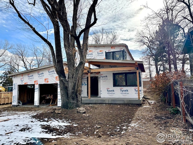 view of property under construction