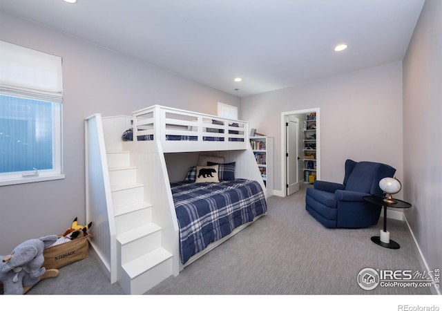 bedroom with carpet flooring