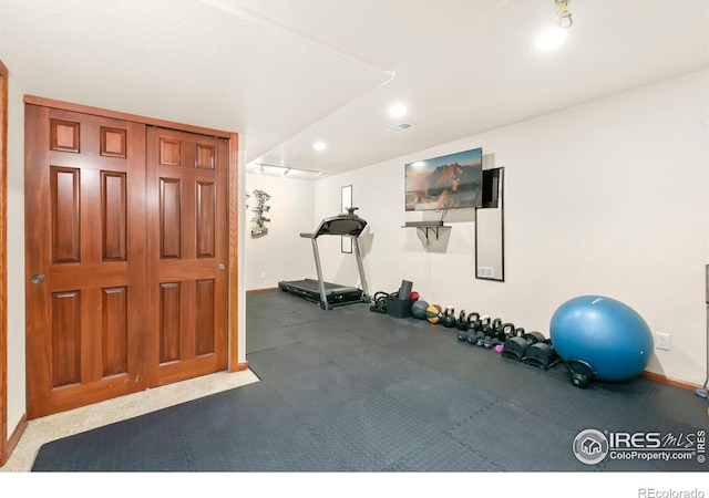 view of exercise room