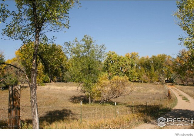 view of nature featuring a rural view