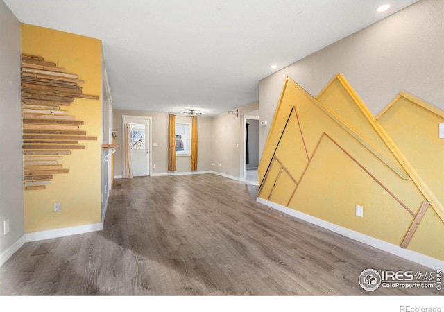 interior space featuring hardwood / wood-style flooring