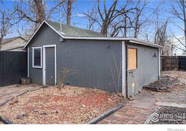 view of outbuilding