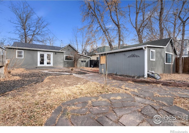 back of house featuring a patio area