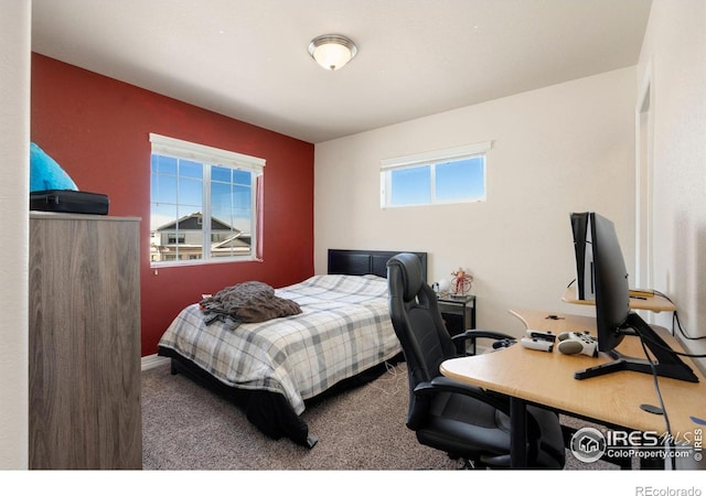 bedroom featuring carpet floors