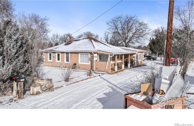 view of ranch-style home