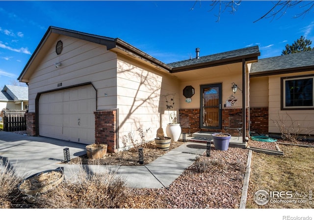 ranch-style house with a garage