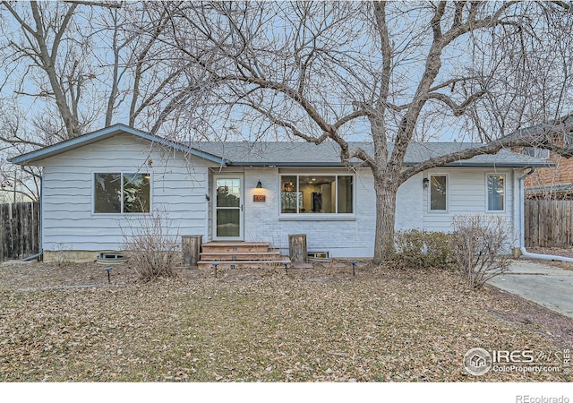 view of ranch-style house