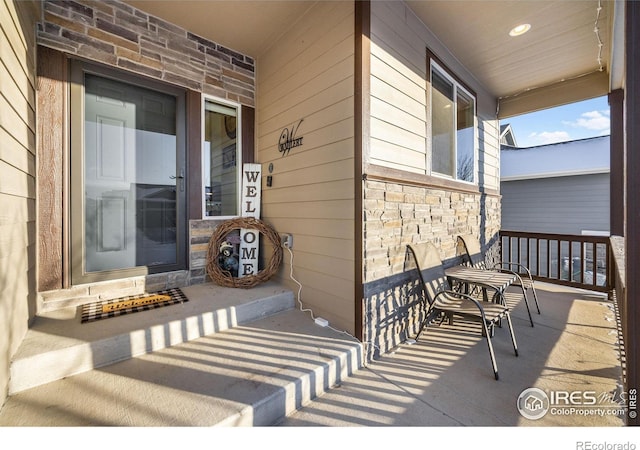 view of patio / terrace featuring a porch