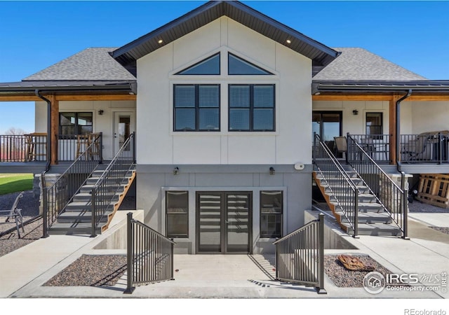 view of front of home with covered porch