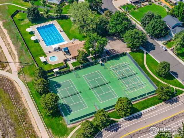 birds eye view of property