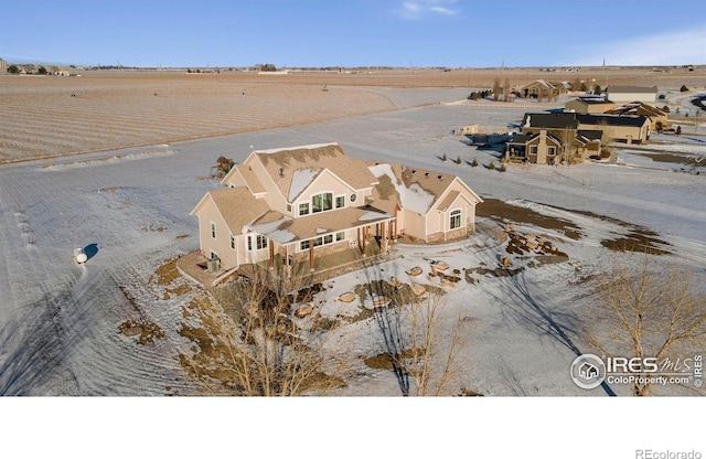 drone / aerial view featuring a rural view