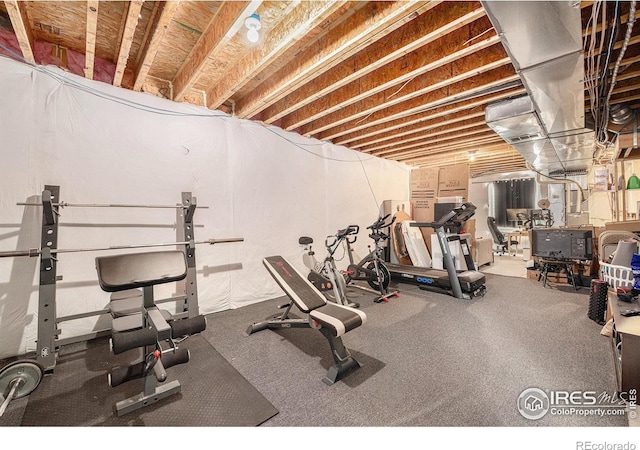 view of workout room