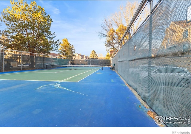 view of tennis court