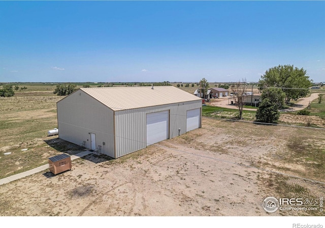 view of outdoor structure with a garage