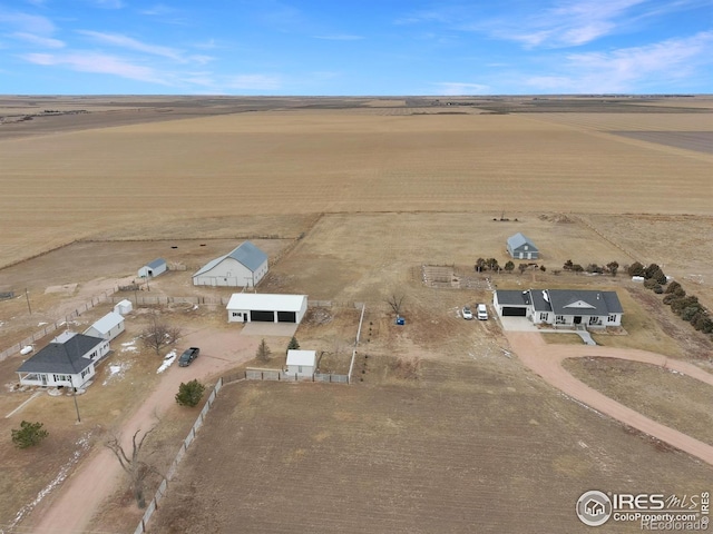 aerial view featuring a rural view