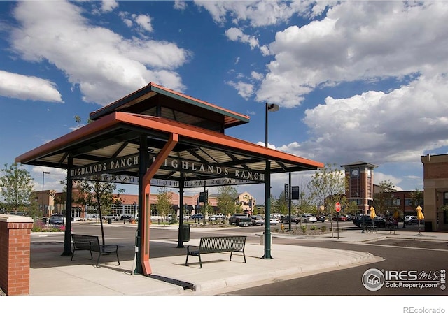 view of home's community with a gazebo