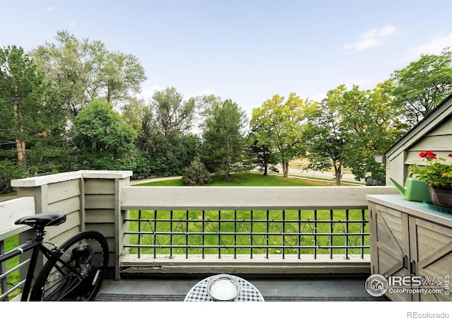 view of balcony