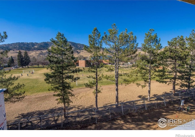 property view of mountains with a rural view