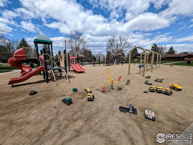 view of jungle gym