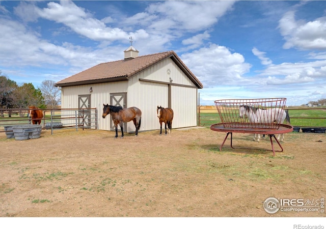 view of stable