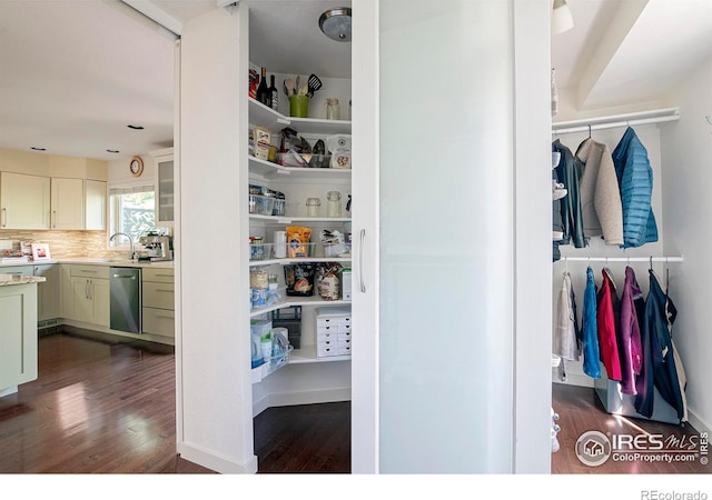 pantry featuring sink