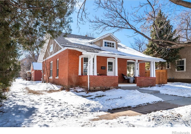 view of bungalow-style home