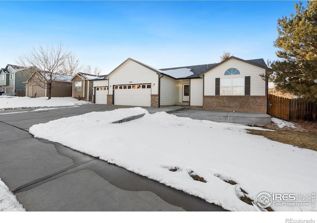 ranch-style house with a garage