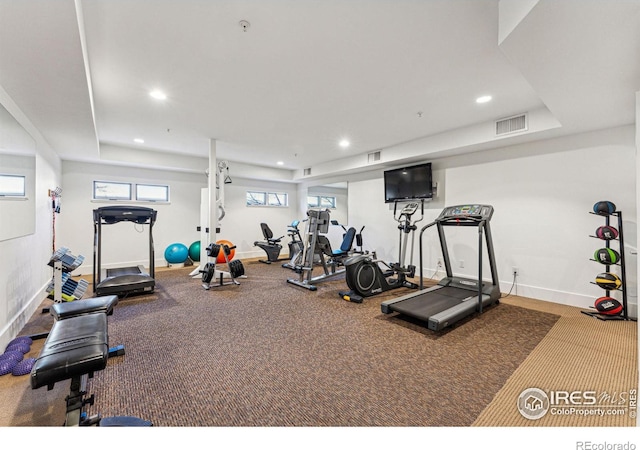 view of exercise room