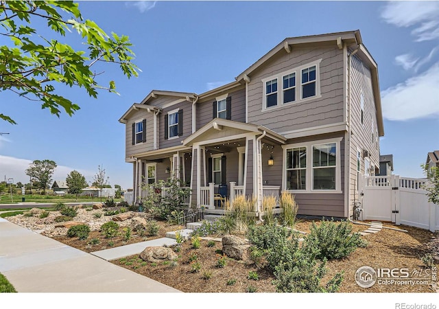 craftsman house featuring covered porch