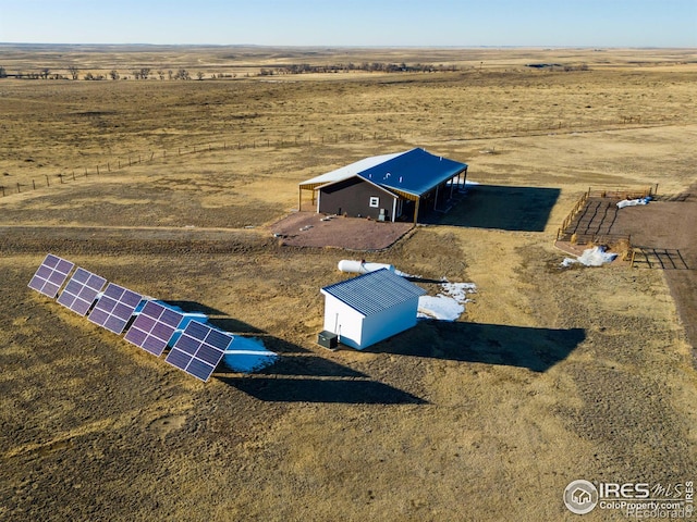 bird's eye view featuring a rural view