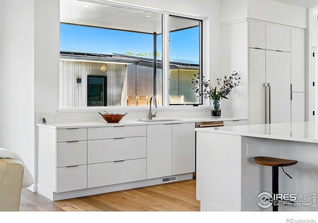 2125 Vine Ave, Boulder, CO 80304 - kitchen featuring a sink, modern cabinets, and white cabinetry