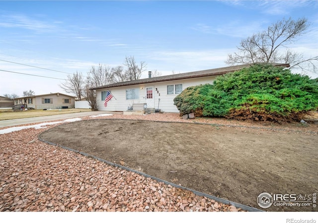 view of ranch-style home