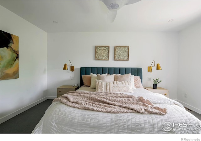 bedroom with carpet floors