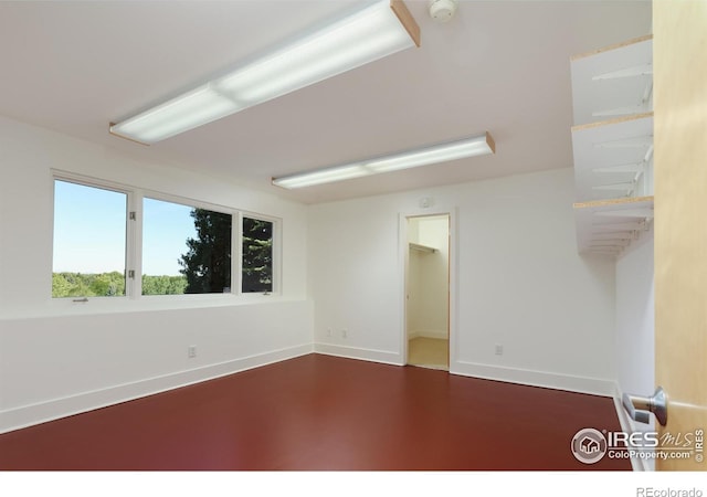 empty room featuring concrete floors