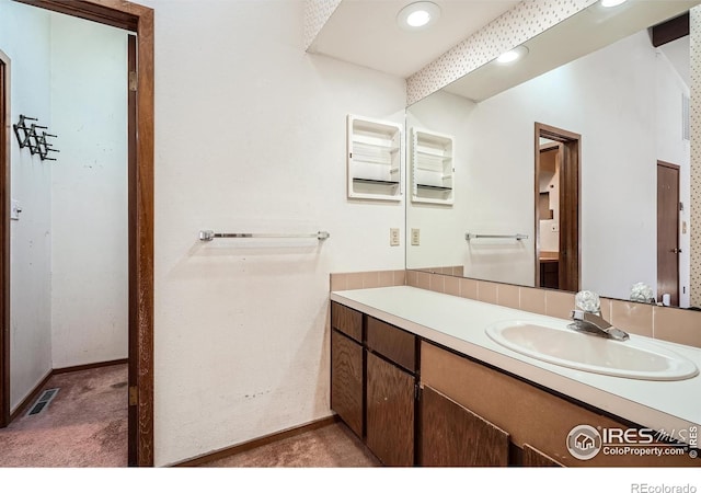 bathroom with vanity