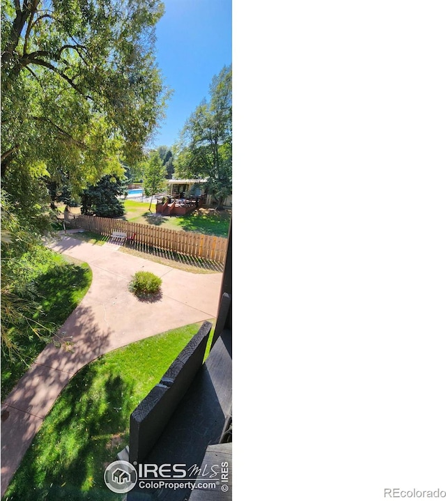 view of patio / terrace with fence