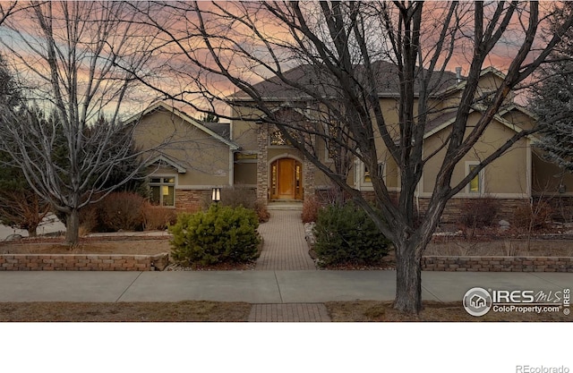 view of front of home