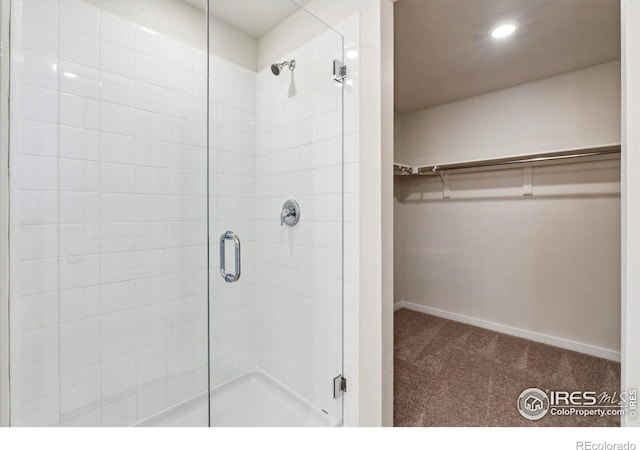 bathroom with walk in shower