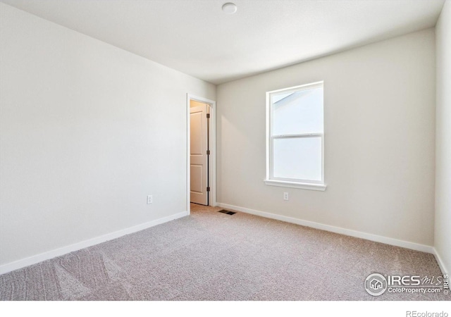 view of carpeted empty room