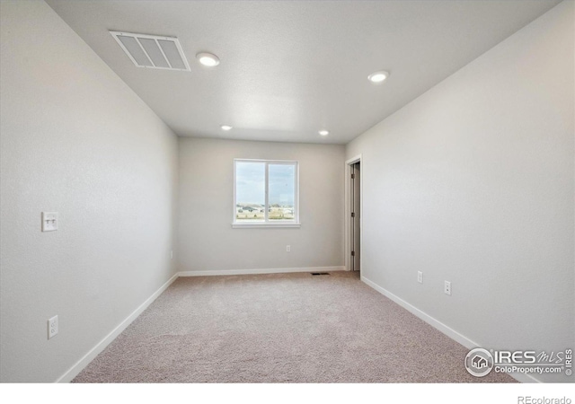 view of carpeted empty room